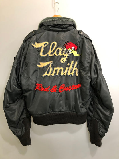 【中古品】【メンズ】 CLAY SMITH CAMS CSY-0055 FLIGHT JACKET フライトジャケット アウター 145-260520-AS-5-min サイズ：L カラー：グレー 万代Net店