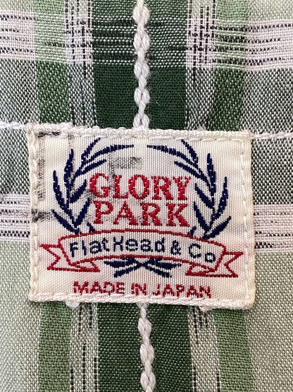 【中古品】【メンズ】 GLORY PARK フラットヘッド グローリーパーク WESTERN S S SHIRT ウェスタン 半袖シャツ トップス 145-260626-jt-10-min サイズ：38 カラー：グリーン系 万代Net店