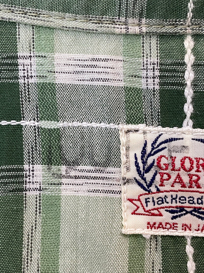 【中古品】【メンズ】 GLORY PARK フラットヘッド グローリーパーク WESTERN S S SHIRT ウェスタン 半袖シャツ トップス 145-260626-jt-10-min サイズ：38 カラー：グリーン系 万代Net店