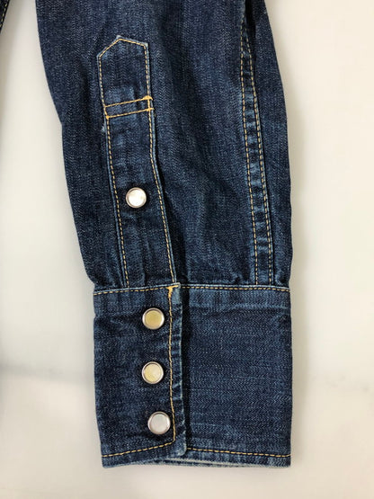 【中古品】【メンズ】 THE FLAD HEAD フラットヘッド 7001 WESTERN DENIM SHIRT ウエスタン デニムシャツ ロングスリーブ 145-260520-AS-32-min サイズ：38 カラー：インディゴ 万代Net店