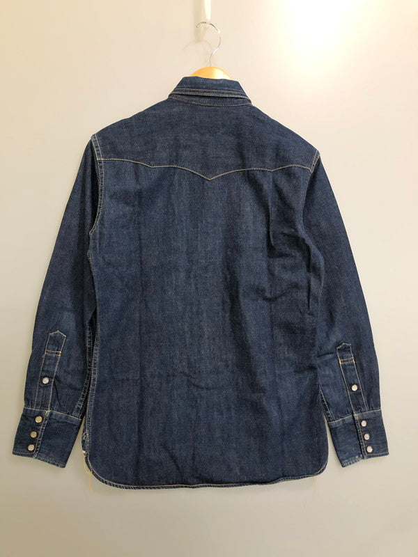 【中古品】【メンズ】 THE FLAD HEAD フラットヘッド 7001 WESTERN DENIM SHIRT ウエスタン デニムシャツ ロングスリーブ 145-260520-AS-32-min サイズ：38 カラー：インディゴ 万代Net店