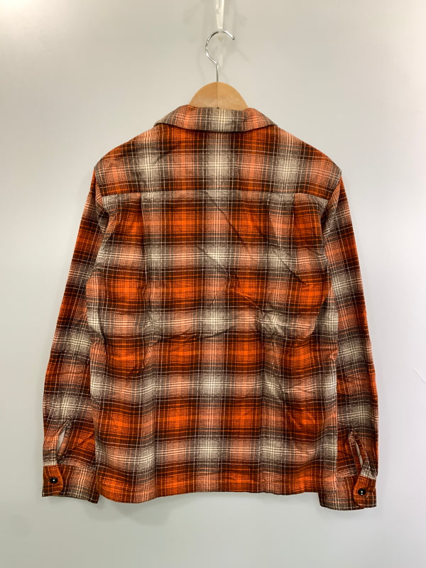 【中古品】【メンズ】 THE FLAD HEAD フラッドヘッド OPEN COLLAR FLANNEL SHIRT フランネルシャツ ロングスリーブ 145-260520-AS-53-min サイズ：40 カラー：オレンジ 万代Net店