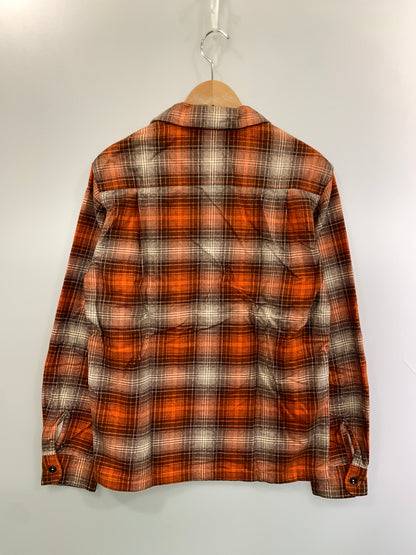 【中古品】【メンズ】 THE FLAD HEAD フラッドヘッド OPEN COLLAR FLANNEL SHIRT フランネルシャツ ロングスリーブ 145-260520-AS-53-min サイズ：40 カラー：オレンジ 万代Net店