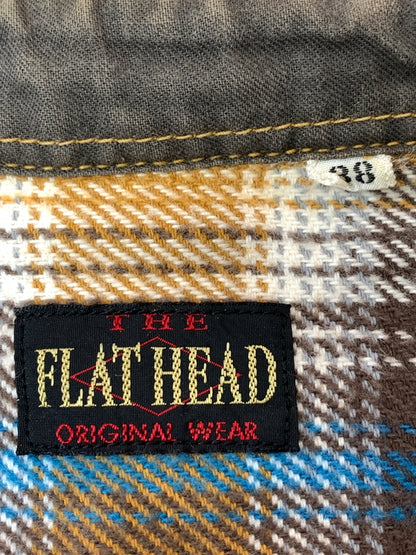 【中古品】【メンズ】 THE FLAD HEAD フラッドヘッド HEAVY FLANNEL SHIRT フランネルシャツ ロングスリーブ 145-260520-AS-52-min サイズ：38 カラー：イエロー/ブルー 万代Net店