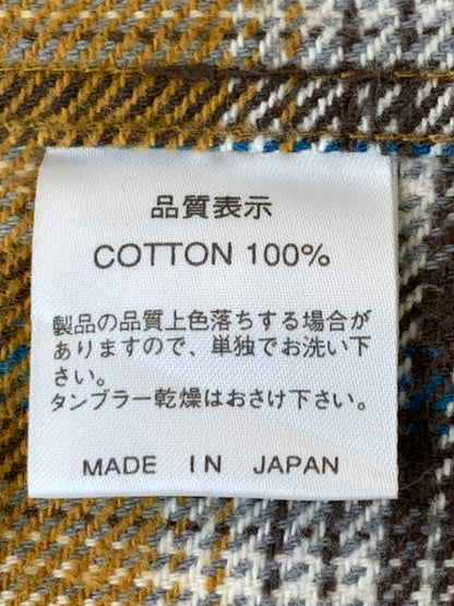 【中古品】【メンズ】 THE FLAD HEAD フラッドヘッド HEAVY FLANNEL SHIRT フランネルシャツ ロングスリーブ 145-260520-AS-52-min サイズ：38 カラー：イエロー/ブルー 万代Net店