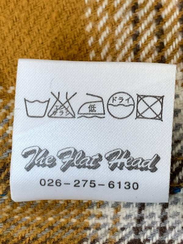 【中古品】【メンズ】 THE FLAD HEAD フラッドヘッド HEAVY FLANNEL SHIRT フランネルシャツ ロングスリーブ 145-260520-AS-52-min サイズ：38 カラー：イエロー/ブルー 万代Net店