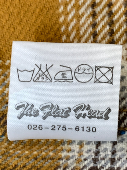 【中古品】【メンズ】 THE FLAD HEAD フラッドヘッド HEAVY FLANNEL SHIRT フランネルシャツ ロングスリーブ 145-260520-AS-52-min サイズ：38 カラー：イエロー/ブルー 万代Net店