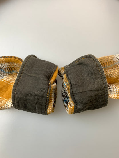 【中古品】【メンズ】 THE FLAD HEAD フラッドヘッド HEAVY FLANNEL SHIRT フランネルシャツ ロングスリーブ 145-260520-AS-52-min サイズ：38 カラー：イエロー/ブルー 万代Net店