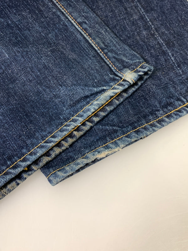 【中古品】【メンズ】 THE FLAT HEAD ザ フラットヘッド ZIPPER TYPE DENIM PANTS ジッパータイプ デニムパンツ メンズ ボトムス 156-260520-KS-32-min サイズ：34 カラー：ブルー 万代Net店