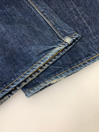 【中古品】【メンズ】 THE FLAT HEAD ザ フラットヘッド ZIPPER TYPE DENIM PANTS ジッパータイプ デニムパンツ メンズ ボトムス 156-260520-KS-32-min サイズ：34 カラー：ブルー 万代Net店
