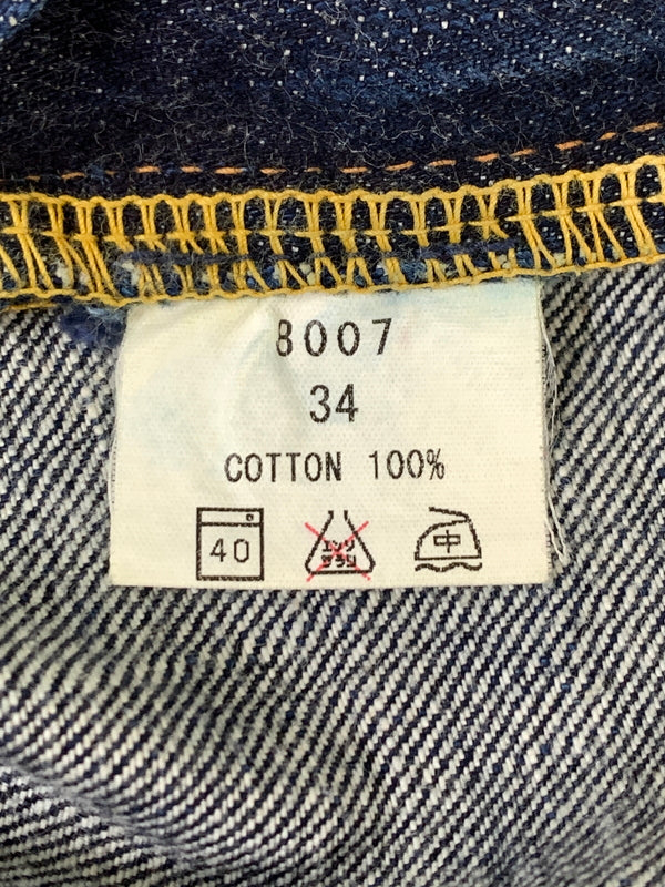 【中古品】【メンズ】 THE FLAT HEAD ザ フラットヘッド ZIPPER TYPE DENIM PANTS ジッパータイプ デニムパンツ メンズ ボトムス 156-260520-KS-32-min サイズ：34 カラー：ブルー 万代Net店