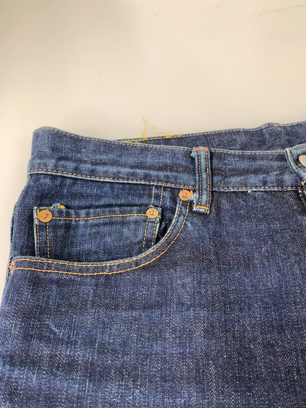 【中古品】【メンズ】 THE FLAT HEAD ザ フラットヘッド ZIPPER TYPE DENIM PANTS ジッパータイプ デニムパンツ メンズ ボトムス 156-260520-KS-32-min サイズ：34 カラー：ブルー 万代Net店