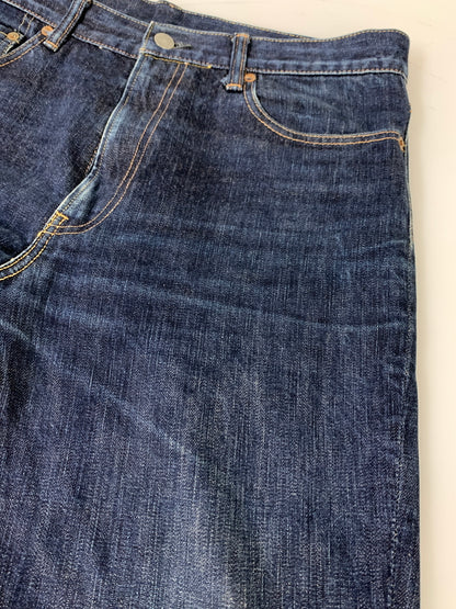 【中古品】【メンズ】 THE FLAT HEAD ザ フラットヘッド ZIPPER TYPE DENIM PANTS ジッパータイプ デニムパンツ メンズ ボトムス 156-260520-KS-32-min サイズ：34 カラー：ブルー 万代Net店