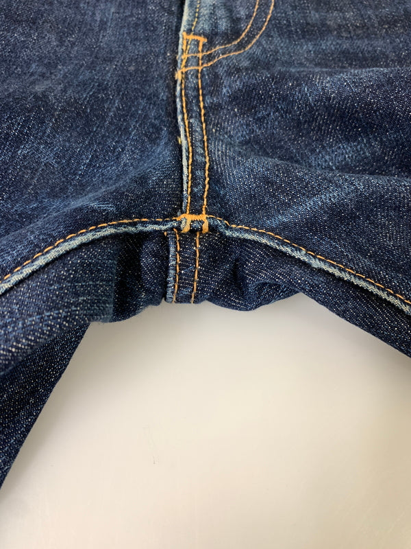 【中古品】【メンズ】 THE FLAT HEAD ザ フラットヘッド ZIPPER TYPE DENIM PANTS ジッパータイプ デニムパンツ メンズ ボトムス 156-260520-KS-32-min サイズ：34 カラー：ブルー 万代Net店