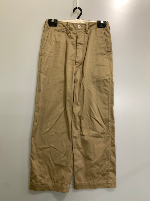 【中古品】【メンズ】 U.S.ARMY ユーエスアーミー メタルボタン 復刻 CHINO TROUSER M-41 チノトラウザー メンズ ボトムス 157-260520-KS-31-min サイズ：30-34 カラー：ベージュ 万代Net店