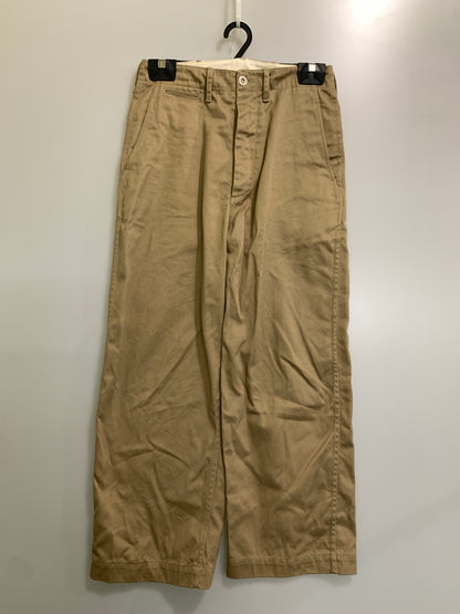 【中古品】【メンズ】 U.S.ARMY ユーエスアーミー メタルボタン 復刻 CHINO TROUSER M-41 チノトラウザー メンズ ボトムス 157-260520-KS-31-min サイズ：30-34 カラー：ベージュ 万代Net店