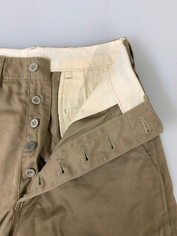 【中古品】【メンズ】 U.S.ARMY ユーエスアーミー メタルボタン 復刻 CHINO TROUSER M-41 チノトラウザー メンズ ボトムス 157-260520-KS-31-min サイズ：30-34 カラー：ベージュ 万代Net店