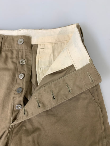 【中古品】【メンズ】 U.S.ARMY ユーエスアーミー メタルボタン 復刻 CHINO TROUSER M-41 チノトラウザー メンズ ボトムス 157-260520-KS-31-min サイズ：30-34 カラー：ベージュ 万代Net店