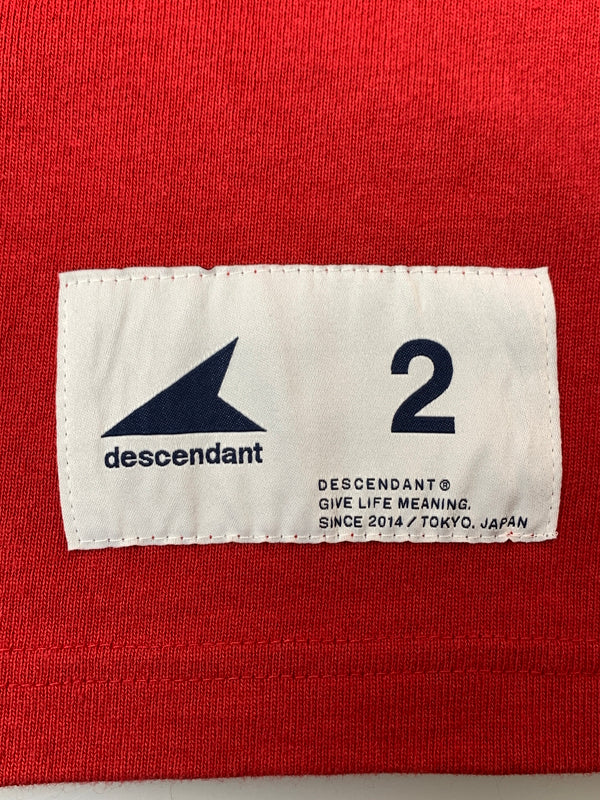 【中古品】【メンズ】 DESCENDANT ディセンダント BERTH JERSEY LS バースジャージ ロングスリーブ 長袖 トップス 140-260529-yn-18-min サイズ：2 カラー：レッド 万代Net店