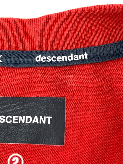 【中古品】【メンズ】 DESCENDANT ディセンダント BERTH JERSEY LS バースジャージ ロングスリーブ 長袖 トップス 140-260529-yn-18-min サイズ：2 カラー：レッド 万代Net店