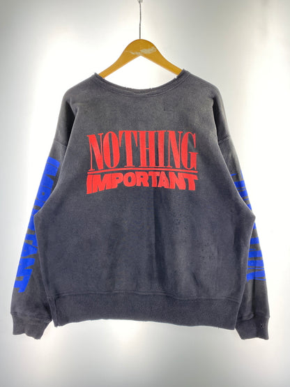 【中古美品】【メンズ】 SAINT MICHAEL セントマイケル 24AW NOTHING IMP KK_CRW SWT SM-YS1-0000-C36 クルーネックスウェット トレーナー トップス 140-260527-yn-22-min サイズ：L カラー：ダークグレー 万代Net店