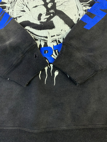 【中古美品】【メンズ】 SAINT MICHAEL セントマイケル 24AW NOTHING IMP KK_CRW SWT SM-YS1-0000-C36 クルーネックスウェット トレーナー トップス 140-260527-yn-22-min サイズ：L カラー：ダークグレー 万代Net店