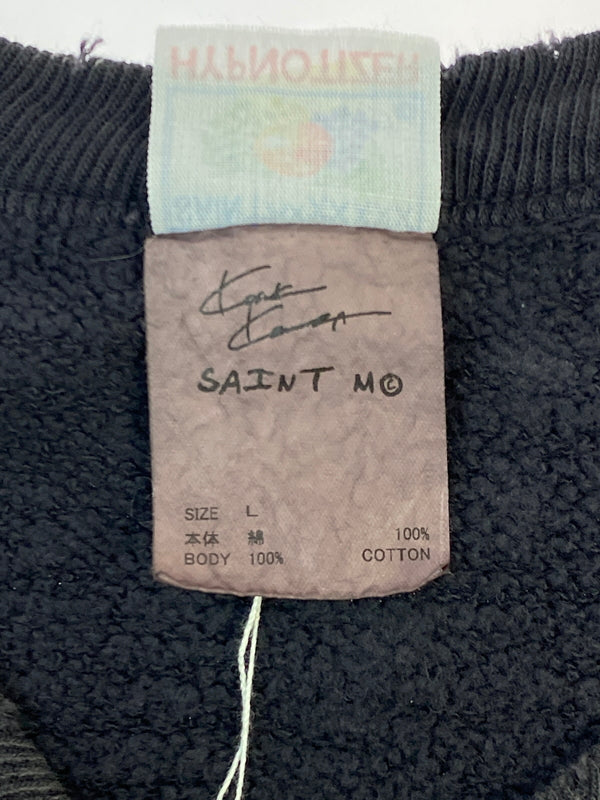 【中古美品】【メンズ】 SAINT MICHAEL セントマイケル 24AW NOTHING IMP KK_CRW SWT SM-YS1-0000-C36 クルーネックスウェット トレーナー トップス 140-260527-yn-22-min サイズ：L カラー：ダークグレー 万代Net店
