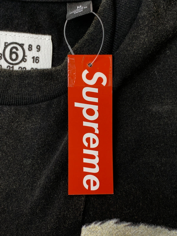 【中古美品】【メンズ】 SUPREME シュプリーム × MM6 26SS MM6 SPLIT S/S TOP エムエムシックス メゾンマルジェラ スプリット ショートスリーブ トップ 半袖Tシャツ トップス 149-260529-yn-14-min サイズ：M カラー：ブラック 万代Net店