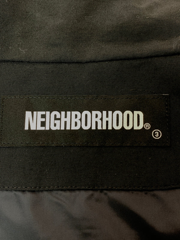 【中古美品】【メンズ】 NEIGHBORHOOD ネイバーフッド 21AW BANDANA CHOPPED TRACK JACKET 212AQNH-JKM03 バンダナ チョップド トラックジャケット ライトアウター 142-260529-yn-13-min サイズ：M カラー：ブラック 万代Net店