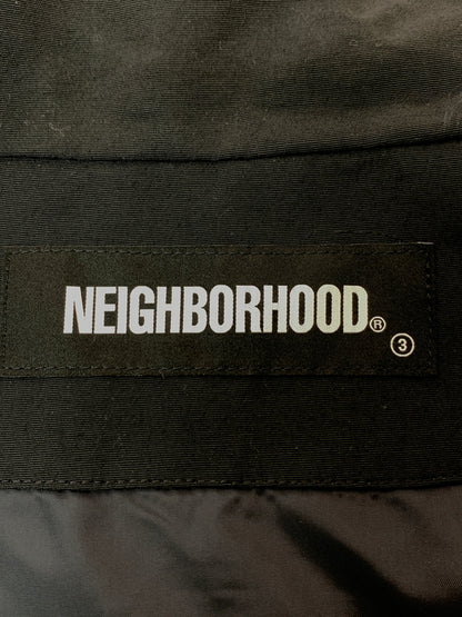 【中古美品】【メンズ】 NEIGHBORHOOD ネイバーフッド 21AW BANDANA CHOPPED TRACK JACKET 212AQNH-JKM03 バンダナ チョップド トラックジャケット ライトアウター 142-260529-yn-13-min サイズ：M カラー：ブラック 万代Net店