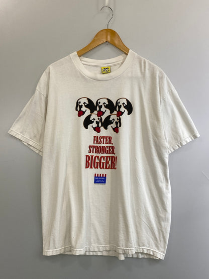 【中古品】【メンズ】 BIG DOGS ビッグ ドッグス PRINT TEE プリント ティー 半袖 ショートスリーブ Tシャツ 146-260724-hu-23-min サイズ：XL カラー：ホワイト 万代Net店