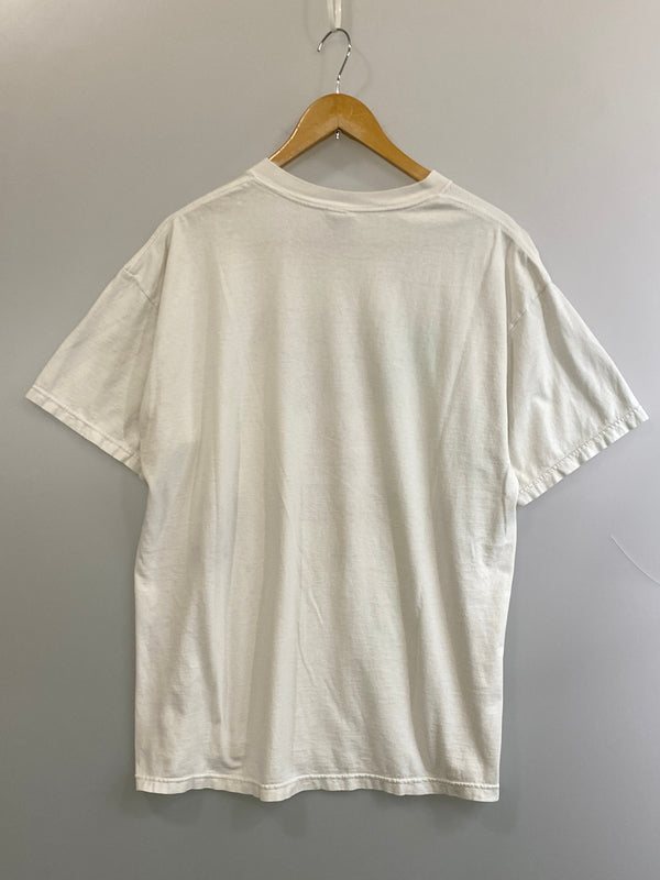 【中古品】【メンズ】 BIG DOGS ビッグ ドッグス PRINT TEE プリント ティー 半袖 ショートスリーブ Tシャツ 146-260724-hu-23-min サイズ：XL カラー：ホワイト 万代Net店