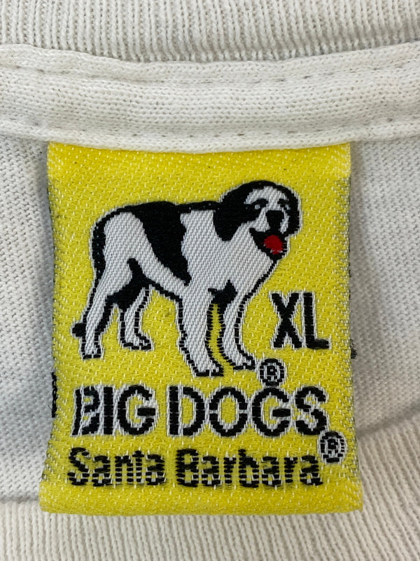 【中古品】【メンズ】 BIG DOGS ビッグ ドッグス PRINT TEE プリント ティー 半袖 ショートスリーブ Tシャツ 146-260724-hu-23-min サイズ：XL カラー：ホワイト 万代Net店