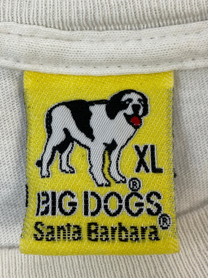 【中古品】【メンズ】 BIG DOGS ビッグ ドッグス PRINT TEE プリント ティー 半袖 ショートスリーブ Tシャツ 146-260724-hu-23-min サイズ：XL カラー：ホワイト 万代Net店