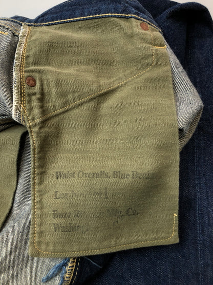 【中古品】【メンズ】 BUZZ RICKSON'S バズリクソンズ 041 DENIM PANTS デニムパンツ 大戦モデル ボトムス 156-260519-yn-34-min サイズ：W38 L36 カラー：インディゴ 万代Net店