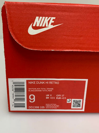 【中古品】【メンズ】 NIKE ナイキ DUNK HIGH CHAMPIONSHIP WHITE DD1399-105 ダンク ハイ スニーカー メンズ シューズ 靴 160-260521-em-49-min サイズ：27.0cm カラー：ブラック/ホワイト 万代Net店