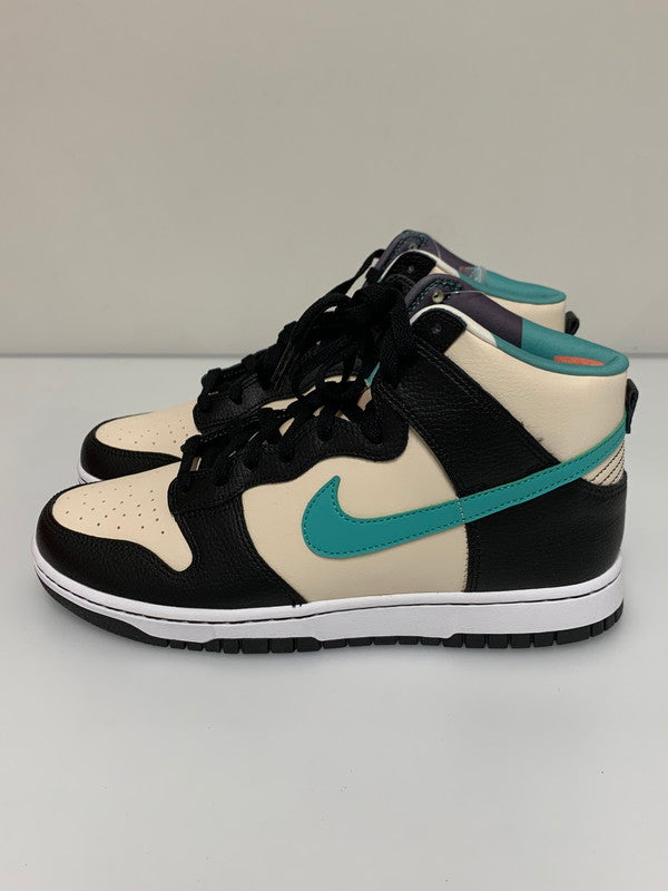 【中古品】【メンズ】 NIKE ナイキ DUNK HIGH RETRO EMB PEARL WHITE AND WASHED TEAL D09455-200 ダンク ハイ レトロ EMB スニーカー メンズ シューズ 靴 160-260521-em-55-min サイズ：27.5cm カラー：ホワイト/ブラック系 万代Net店