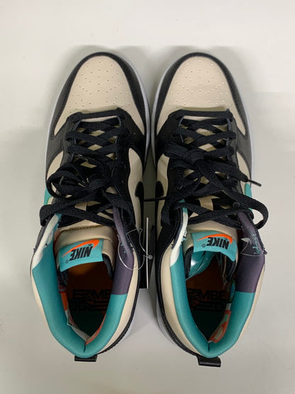 【中古品】【メンズ】 NIKE ナイキ DUNK HIGH RETRO EMB PEARL WHITE AND WASHED TEAL D09455-200 ダンク ハイ レトロ EMB スニーカー メンズ シューズ 靴 160-260521-em-55-min サイズ：27.5cm カラー：ホワイト/ブラック系 万代Net店