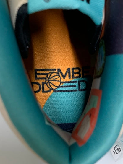 【中古品】【メンズ】 NIKE ナイキ DUNK HIGH RETRO EMB PEARL WHITE AND WASHED TEAL D09455-200 ダンク ハイ レトロ EMB スニーカー メンズ シューズ 靴 160-260521-em-55-min サイズ：27.5cm カラー：ホワイト/ブラック系 万代Net店