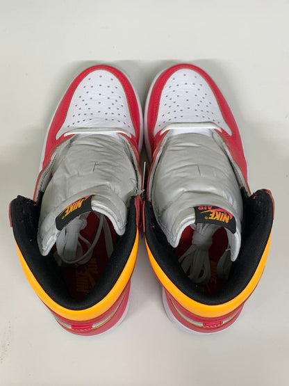 【中古品】【メンズ】 NIKE ナイキ AIR JORDAN 1 HIGH OG LIGHT FUSION RED 555088-603 エアジョーダン1 ハイ OG スニーカー メンズ シューズ 靴 160-260521-em-53-min サイズ：27.0cm カラー：ライトフュージョンレッド 万代Net店