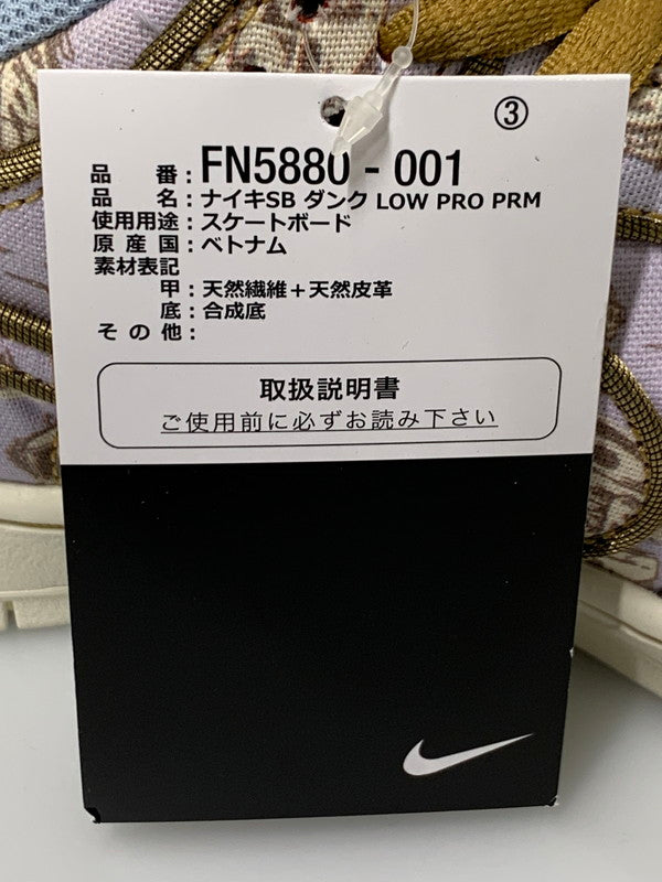 【中古品】【メンズ】 NIKE ナイキ SB DUNK LOW PRM TOILE FN5880-001 SB ダンク ロー プレミアム トワレ スニーカー メンズ シューズ 靴 160-260521-em-47-min サイズ：27.0cm カラー：パープル系 万代Net店