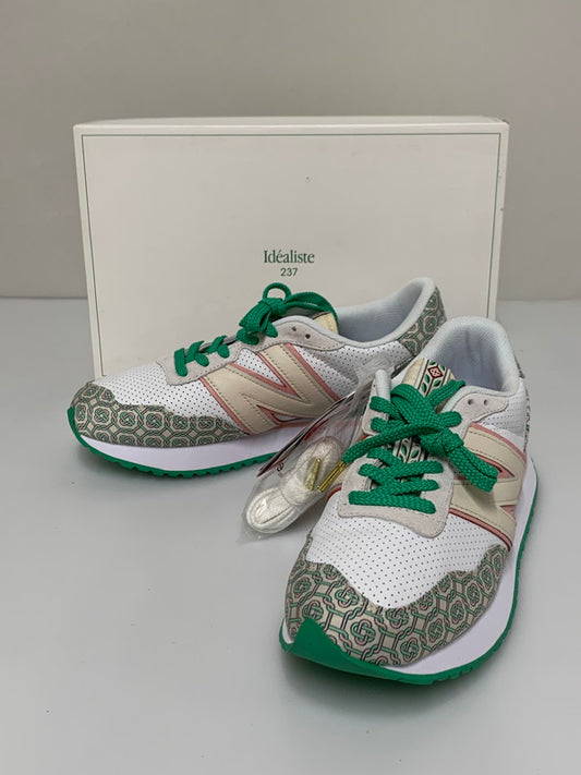 【中古品】【メンズ】 NEW BALANCE ニューバランス × CASABLANCA カサブランカ MS237CBA 237 MONOGRAM モノグラム スニーカー メンズ シューズ 靴 162-260521-em-46-min サイズ：27.5cm カラー：ホワイト/グリーン/ピンク 万代Net店
