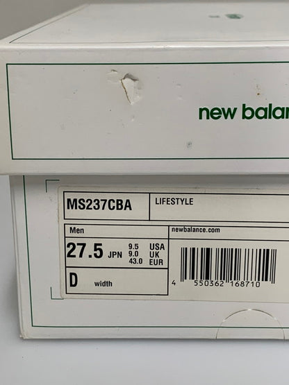 【中古品】【メンズ】 NEW BALANCE ニューバランス × CASABLANCA カサブランカ MS237CBA 237 MONOGRAM モノグラム スニーカー メンズ シューズ 靴 162-260521-em-46-min サイズ：27.5cm カラー：ホワイト/グリーン/ピンク 万代Net店