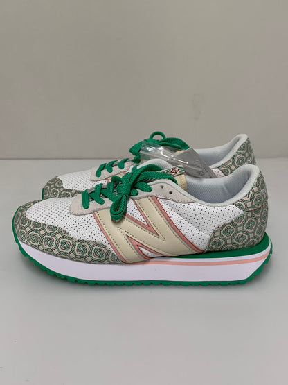 【中古品】【メンズ】 NEW BALANCE ニューバランス × CASABLANCA カサブランカ MS237CBA 237 MONOGRAM モノグラム スニーカー メンズ シューズ 靴 162-260521-em-46-min サイズ：27.5cm カラー：ホワイト/グリーン/ピンク 万代Net店