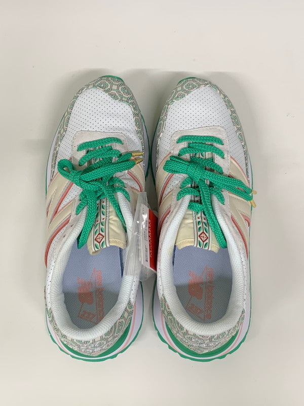 【中古品】【メンズ】 NEW BALANCE ニューバランス × CASABLANCA カサブランカ MS237CBA 237 MONOGRAM モノグラム スニーカー メンズ シューズ 靴 162-260521-em-46-min サイズ：27.5cm カラー：ホワイト/グリーン/ピンク 万代Net店