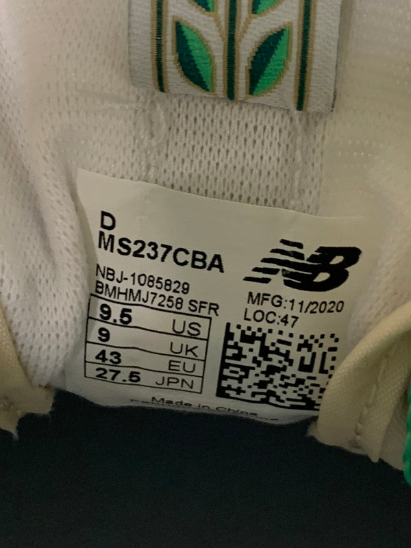 【中古品】【メンズ】 NEW BALANCE ニューバランス × CASABLANCA カサブランカ MS237CBA 237 MONOGRAM モノグラム スニーカー メンズ シューズ 靴 162-260521-em-46-min サイズ：27.5cm カラー：ホワイト/グリーン/ピンク 万代Net店
