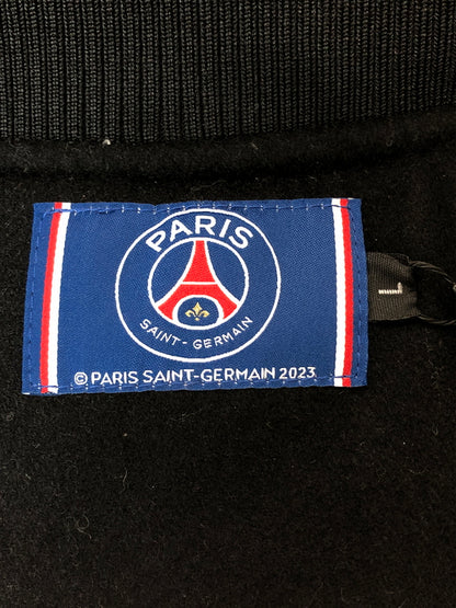 【中古品】【メンズ】 PARIS SAINT GERMAIN パリ サンジェルマン ALL MELTON JACKET PS2323FW0001 オール メルトン ジャケット メンズ アウター 142-260520-KS-08-min サイズ：L カラー：ブラック 万代Net店