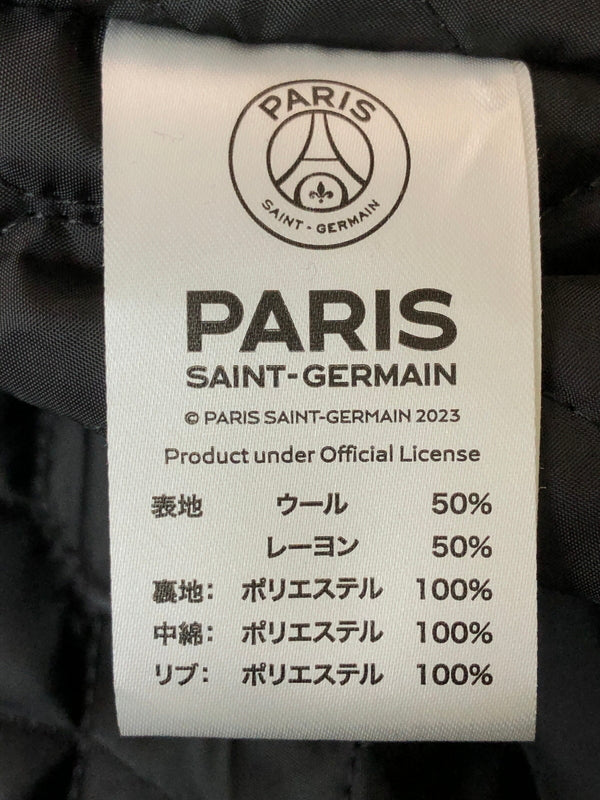 【中古品】【メンズ】 PARIS SAINT GERMAIN パリ サンジェルマン ALL MELTON JACKET PS2323FW0001 オール メルトン ジャケット メンズ アウター 142-260520-KS-08-min サイズ：L カラー：ブラック 万代Net店