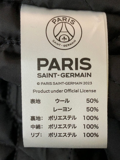 【中古品】【メンズ】 PARIS SAINT GERMAIN パリ サンジェルマン ALL MELTON JACKET PS2323FW0001 オール メルトン ジャケット メンズ アウター 142-260520-KS-08-min サイズ：L カラー：ブラック 万代Net店