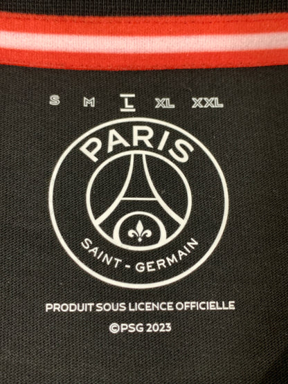 【中古品】【メンズ】 PARIS SAINT GERMAIN パリ サンジェルマン LOGO TEE ロゴ Tシャツ メンズ トップス半袖 142-260520-KS-37-min サイズ：L カラー：ブラック 万代Net店